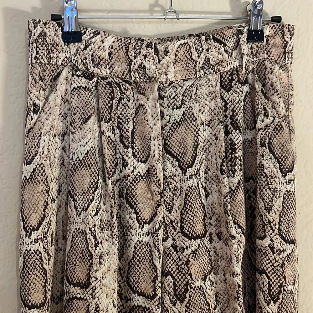 Snakeskin Wide Leg Pants P13 - Picture 3 of 4